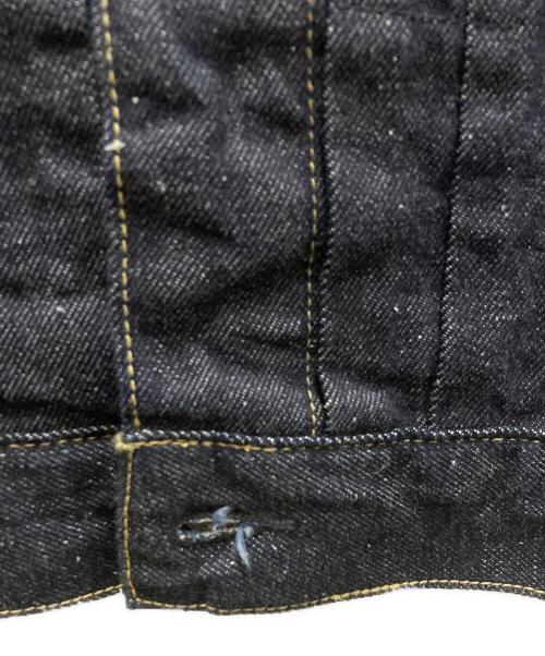 gold（ゴールド）gold (ゴールド) 11.5oz DENIM PLEATED BLOUSE インディゴ サイズ:38の古着・服飾アイテム