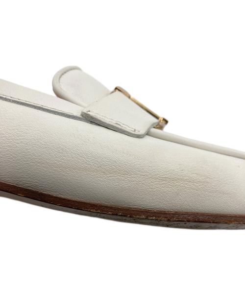TOD'S（トッズ）TOD'S (トッズ) T タイムレスローファー ホワイト サイズ:36の古着・服飾アイテム