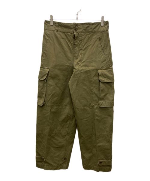 French Army（フランス軍）French Army (フランス軍) M-47 前期型カーゴパンツ カーキ サイズ:23の古着・服飾アイテム
