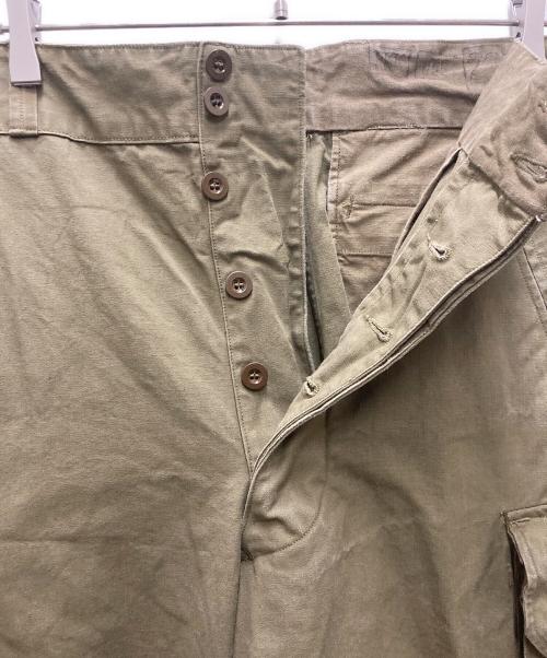 French Army（フランス軍）French Army (フランス軍) M-47 前期型カーゴパンツ カーキ サイズ:23の古着・服飾アイテム
