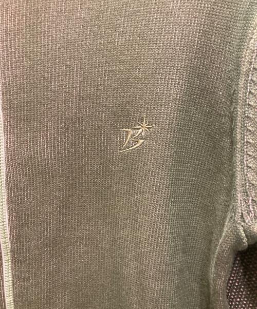 BoTT（ボット）BoTT (ボット) Zip-up Driver's Knit ブラウン×ピンク サイズ:Sの古着・服飾アイテム