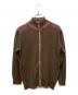 BoTT（ボット）の古着「Zip-up Driver's Knit」｜ブラウン×ピンク