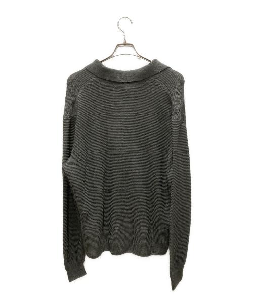 digawel（ディガウェル）DIGAWEL (ディガウェル) Cotton knit polo グレー サイズ:2の古着・服飾アイテム