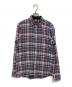 BURBERRY BLACK LABEL（バーバリーブラックレーベル）の古着「チェックシャツ」｜レッド×グレー