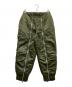 JOHN LAWRENCE SULLIVAN（ジョン ローレンス サリバン）の古着「Nylon satin bomber pants」｜オリーブ