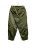 JOHN LAWRENCE SULLIVAN (ジョン ローレンス サリバン) Nylon satin bomber pants オリーブ サイズ:S：22000円