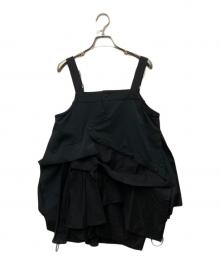 UN3D.（アンスリード）の古着「PATTERN MIX SHIRT CAMISOLE」｜ブラック