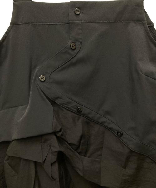 UN3D.（アンスリード）UN3D. (アンスリード) PATTERN MIX SHIRT CAMISOLE ブラック サイズ:38の古着・服飾アイテム