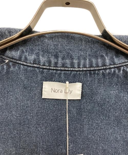 Nora Lily（ノラリリー）Nora Lily (ノラリリー) Studs Denim Switching Coverall Jacket ネイビー サイズ:FREEの古着・服飾アイテム