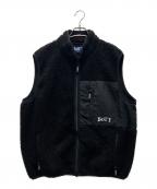 BoTTボット）の古着「Fleece Zip Up Vest」｜ブラック