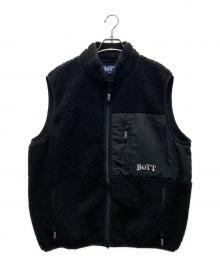 BoTT（ボット）の古着「Fleece Zip Up Vest」｜ブラック