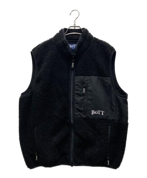 BoTT（ボット）BoTT (ボット) Fleece Zip Up Vest ブラック サイズ:Lの古着・服飾アイテム