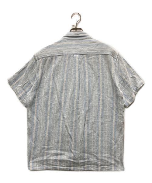 BoTT（ボット）BoTT (ボット) 24SS Jacquard Stripe S/S Shirt ブルー サイズ:Lの古着・服飾アイテム