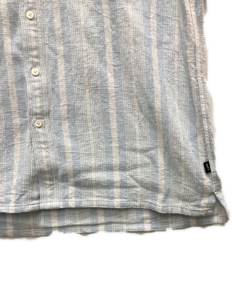 BoTT（ボット）BoTT (ボット) 24SS Jacquard Stripe S/S Shirt ブルー サイズ:Lの古着・服飾アイテム