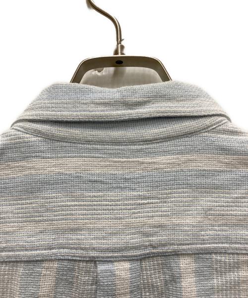 BoTT（ボット）BoTT (ボット) 24SS Jacquard Stripe S/S Shirt ブルー サイズ:Lの古着・服飾アイテム
