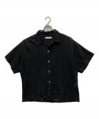jiedaジエダ）の古着「LACE SHIRT S/S」｜ブラック