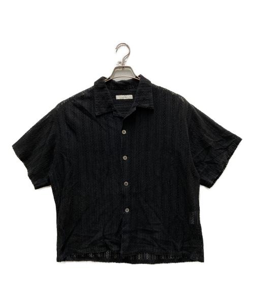 jieda（ジエダ）Jieda (ジエダ) LACE SHIRT S/S ブラック サイズ:1の古着・服飾アイテム