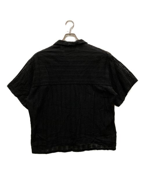 jieda（ジエダ）Jieda (ジエダ) LACE SHIRT S/S ブラック サイズ:1の古着・服飾アイテム