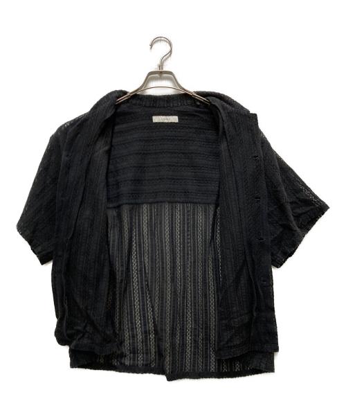 jieda（ジエダ）Jieda (ジエダ) LACE SHIRT S/S ブラック サイズ:1の古着・服飾アイテム