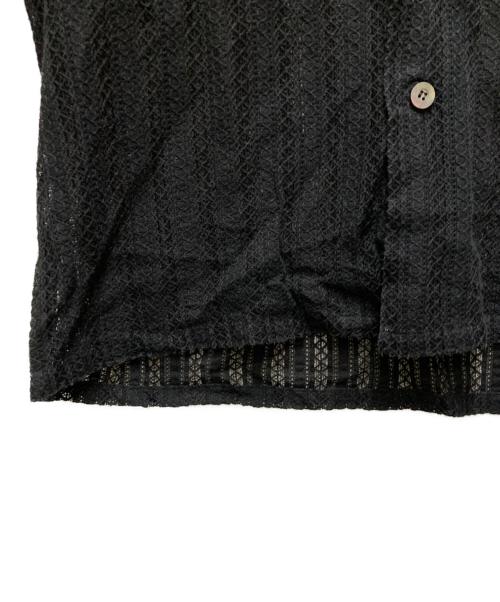 jieda（ジエダ）Jieda (ジエダ) LACE SHIRT S/S ブラック サイズ:1の古着・服飾アイテム