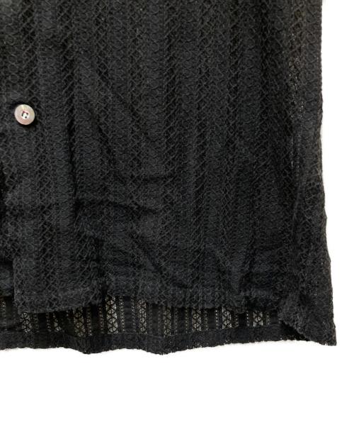 jieda（ジエダ）Jieda (ジエダ) LACE SHIRT S/S ブラック サイズ:1の古着・服飾アイテム
