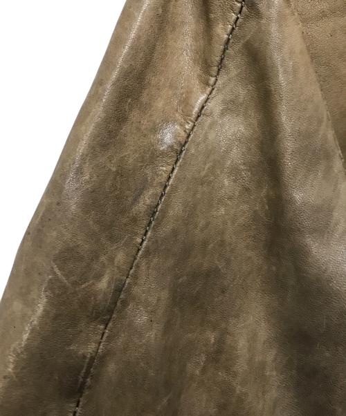 GIORGIO BRATO（ジョルジョブラッド）GIORGIO BRATO (ジョルジョブラッド) フーデットレザージャケット ブラウン サイズ:46の古着・服飾アイテム