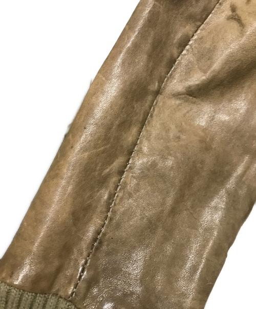 GIORGIO BRATO（ジョルジョブラッド）GIORGIO BRATO (ジョルジョブラッド) フーデットレザージャケット ブラウン サイズ:46の古着・服飾アイテム