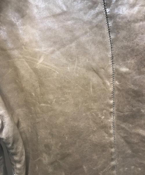 GIORGIO BRATO（ジョルジョブラッド）GIORGIO BRATO (ジョルジョブラッド) フーデットレザージャケット ブラウン サイズ:46の古着・服飾アイテム