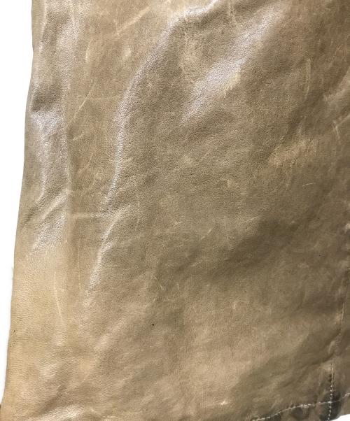 GIORGIO BRATO（ジョルジョブラッド）GIORGIO BRATO (ジョルジョブラッド) フーデットレザージャケット ブラウン サイズ:46の古着・服飾アイテム