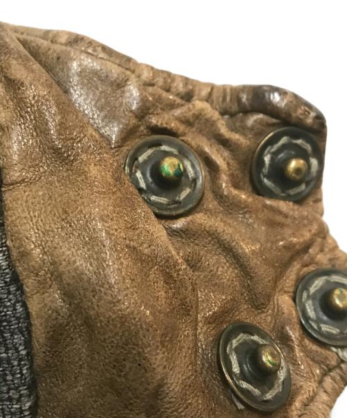 GIORGIO BRATO（ジョルジョブラッド）GIORGIO BRATO (ジョルジョブラッド) フーデットレザージャケット ブラウン サイズ:46の古着・服飾アイテム