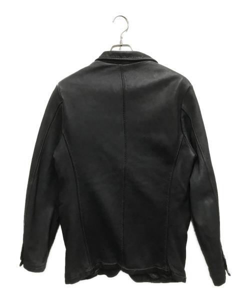 GIORGIO BRATO（ジョルジョブラッド）GIORGIO BRATO (ジョルジョブラッド) レザーステンカラーコート ネイビー サイズ:50の古着・服飾アイテム