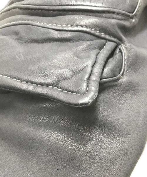 GIORGIO BRATO（ジョルジョブラッド）GIORGIO BRATO (ジョルジョブラッド) レザーステンカラーコート ネイビー サイズ:50の古着・服飾アイテム