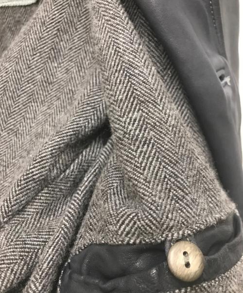 GIORGIO BRATO（ジョルジョブラッド）GIORGIO BRATO (ジョルジョブラッド) レザーステンカラーコート ネイビー サイズ:50の古着・服飾アイテム