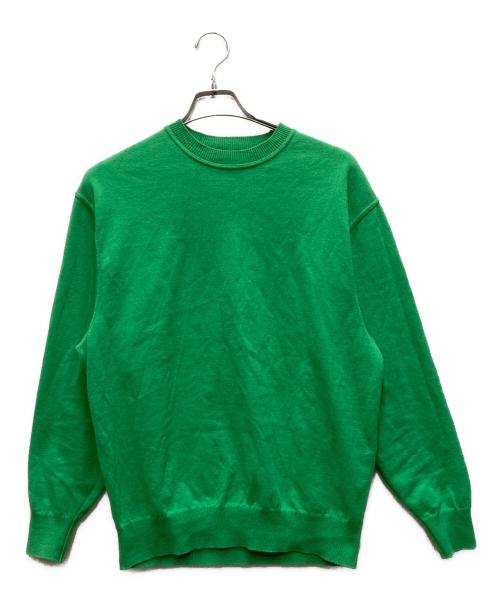 Yonetomi（ヨネトミ）Yonetomi (ヨネトミ) New Basic Wave Cotton Knit Pullover グリーン サイズ:2の古着・服飾アイテム