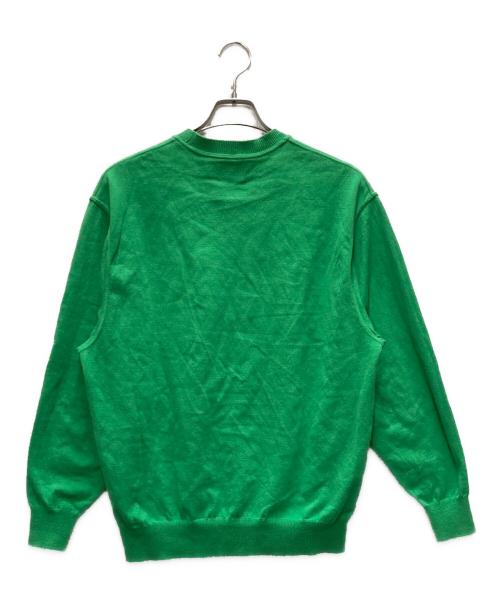Yonetomi（ヨネトミ）Yonetomi (ヨネトミ) New Basic Wave Cotton Knit Pullover グリーン サイズ:2の古着・服飾アイテム