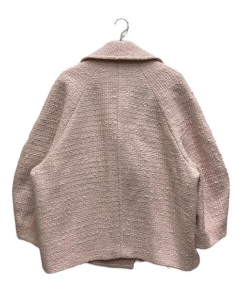 CLANE（クラネ）CLANE (クラネ) MINAMI TANAKA (ミナミ タナカ) CLANE OVER TWEED COAT ピンク サイズ:1の古着・服飾アイテム