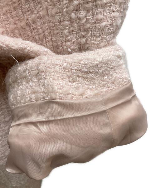 CLANE（クラネ）CLANE (クラネ) MINAMI TANAKA (ミナミ タナカ) CLANE OVER TWEED COAT ピンク サイズ:1の古着・服飾アイテム