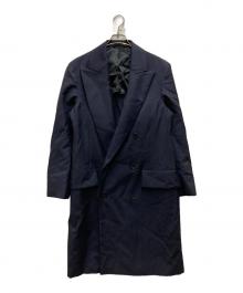 Acne studios（アクネ ストゥディオス）の古着「ウールギャバチェスターコート」｜ネイビー