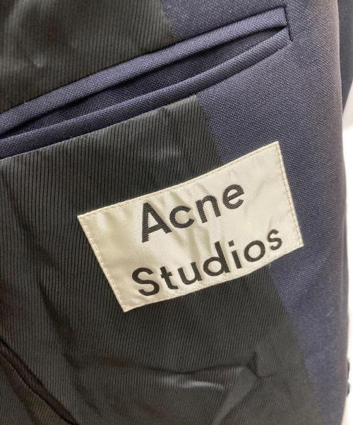 Acne studios（アクネ ストゥディオス）Acne studios (アクネ ストゥディオス) ウールギャバチェスターコート ネイビー サイズ:46の古着・服飾アイテム