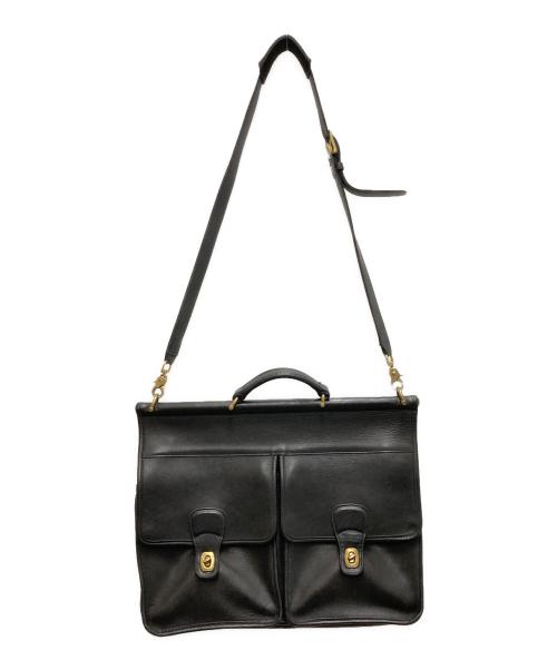 COACH（コーチ）COACH (コーチ) ターンロックショルダーバッグ ブラックの古着・服飾アイテム