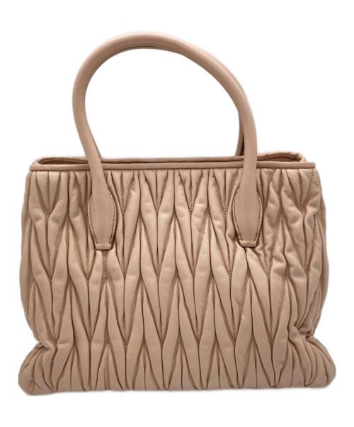 MIU MIU（ミュウミュウ）MIU MIU (ミュウミュウ) マテラッセ2WAYバッグ ピンクの古着・服飾アイテム