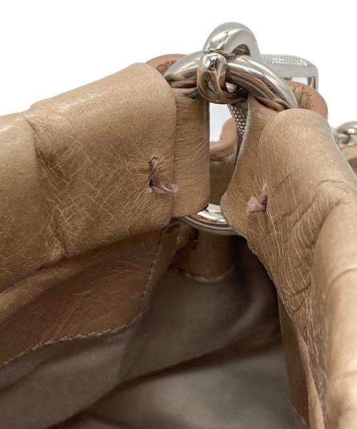 MIU MIU（ミュウミュウ）MIU MIU (ミュウミュウ) VITELLO LUX 2WAY バッグ ベージュの古着・服飾アイテム