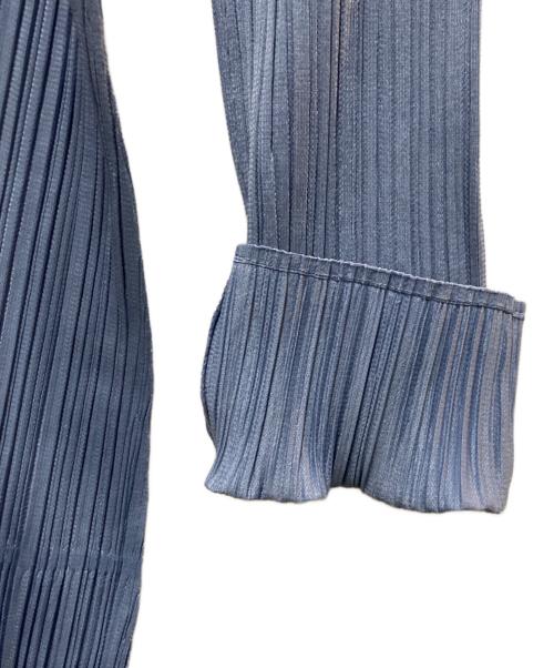 PLEATS PLEASE（プリーツプリーズ）PLEATS PLEASE (プリーツプリーズ) プリーツワンピース スチールブルー サイズ:3の古着・服飾アイテム