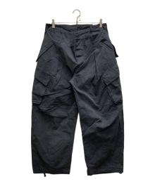 ÉTIQUETTE VIDÉ（エチケット・ヴィデ）の古着「レイヤードカーゴパンツ」｜ネイビー
