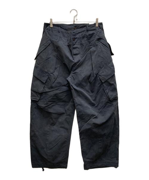 ÉTIQUETTE VIDÉ（エチケット・ヴィデ）ÉTIQUETTE VIDÉ (エチケット・ヴィデ) レイヤードカーゴパンツ ネイビー サイズ:Ⅿの古着・服飾アイテム