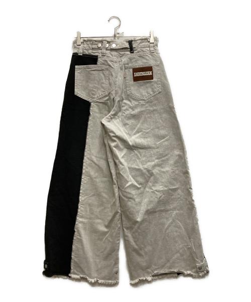 AMBERGLEAM（アンバーグリーム）AMBERGLEAM (アンバーグリーム) 2WAY Baggy Denim Pants グレー サイズ:Sの古着・服飾アイテム