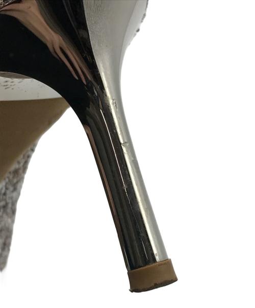 JIMMY CHOO（ジミーチュウ）JIMMY CHOO (ジミーチュウ) ROMY 60 GLITTER PUMPS シルバー サイズ:36 1/2の古着・服飾アイテム