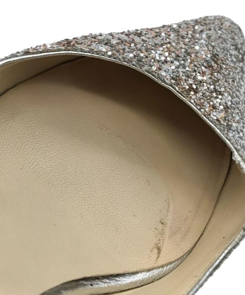 JIMMY CHOO（ジミーチュウ）JIMMY CHOO (ジミーチュウ) ROMY 60 GLITTER PUMPS シルバー サイズ:36 1/2の古着・服飾アイテム