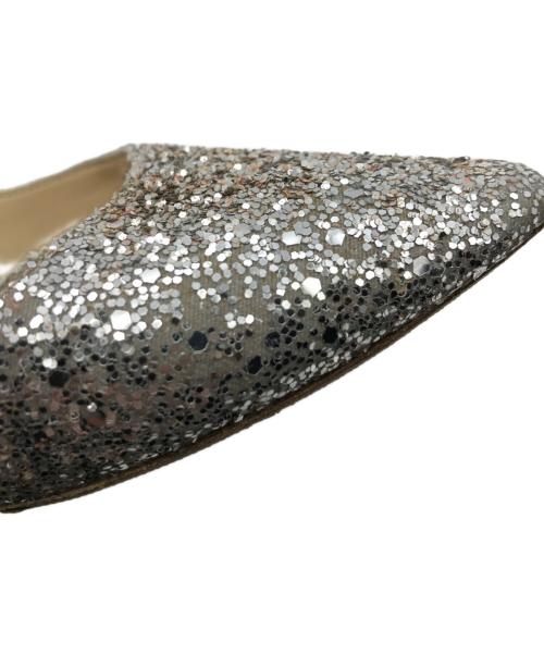 JIMMY CHOO（ジミーチュウ）JIMMY CHOO (ジミーチュウ) ROMY 60 GLITTER PUMPS シルバー サイズ:36 1/2の古着・服飾アイテム
