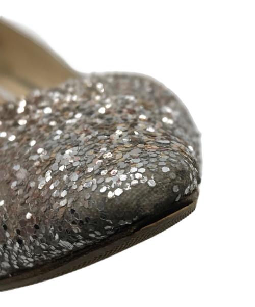 JIMMY CHOO（ジミーチュウ）JIMMY CHOO (ジミーチュウ) ROMY 60 GLITTER PUMPS シルバー サイズ:36 1/2の古着・服飾アイテム